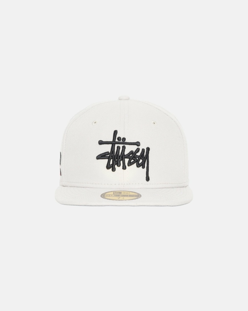 Beige Stussy Authentic New Era Men\'s Caps | USA000373