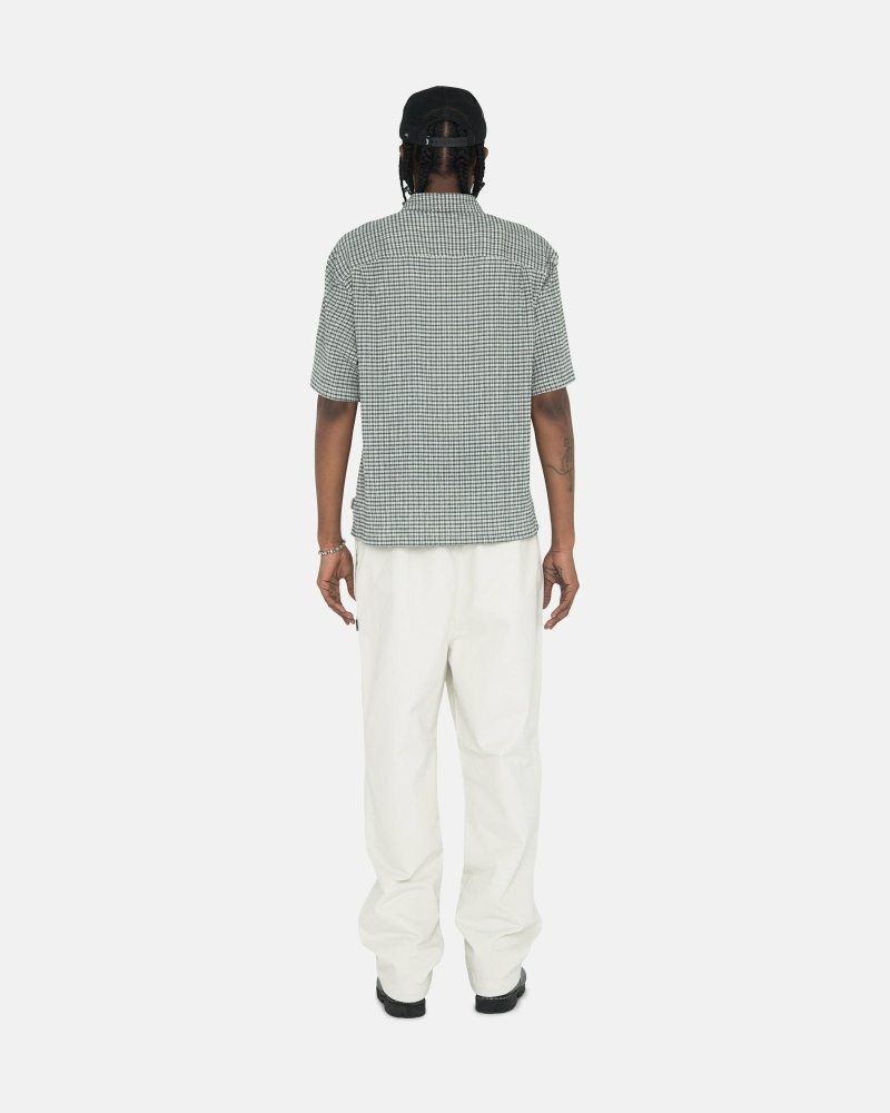 Beige Stussy Brushed Men's Beach Pants | USA000542