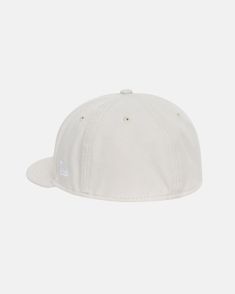 Beige Stussy Curly S 59Fifty New Era Men's Caps | USA000428