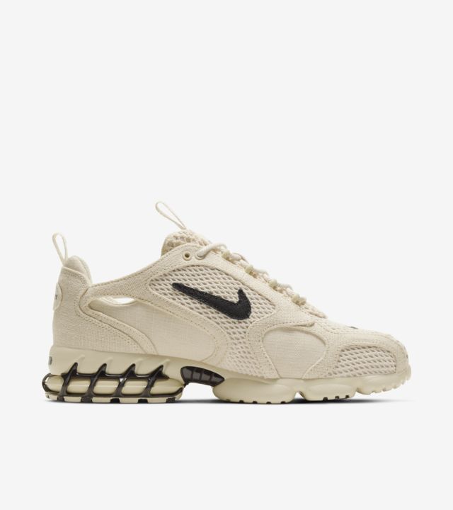 Beige Stussy & Nike Air Zoom Spiridon Cage 2 Fossil Unisex Shoes | USA000610