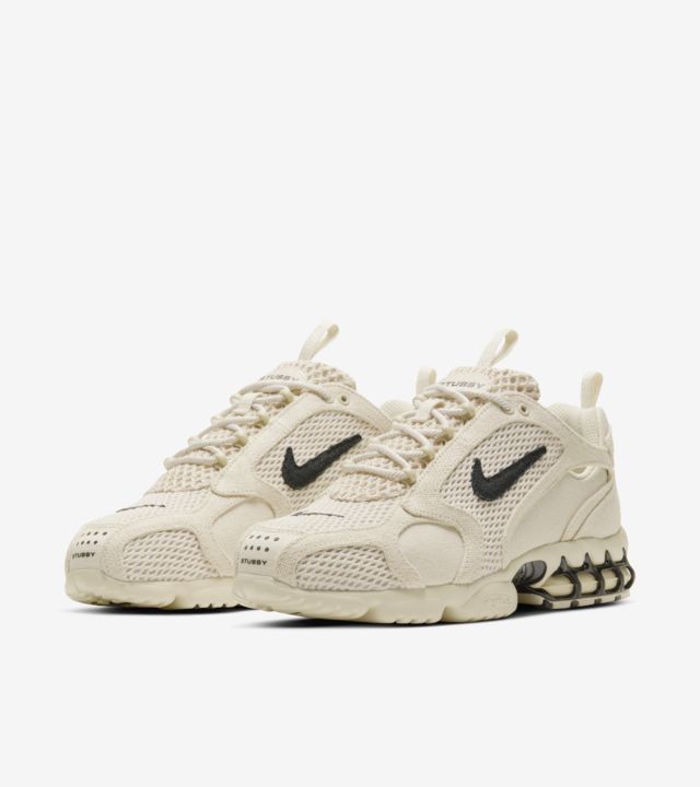 Beige Stussy & Nike Air Zoom Spiridon Cage 2 Fossil Unisex Shoes | USA000610