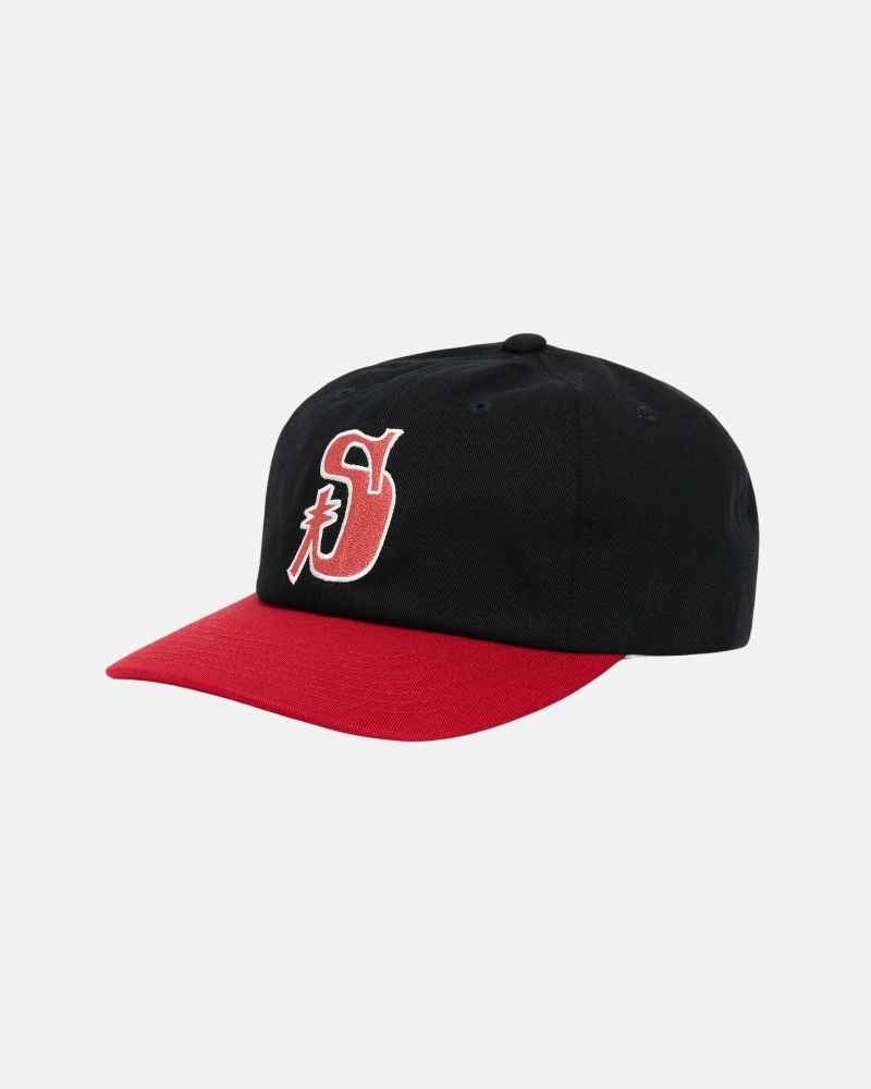 Black Red Stussy Vintage S Low Pro Men's Caps | USA000507