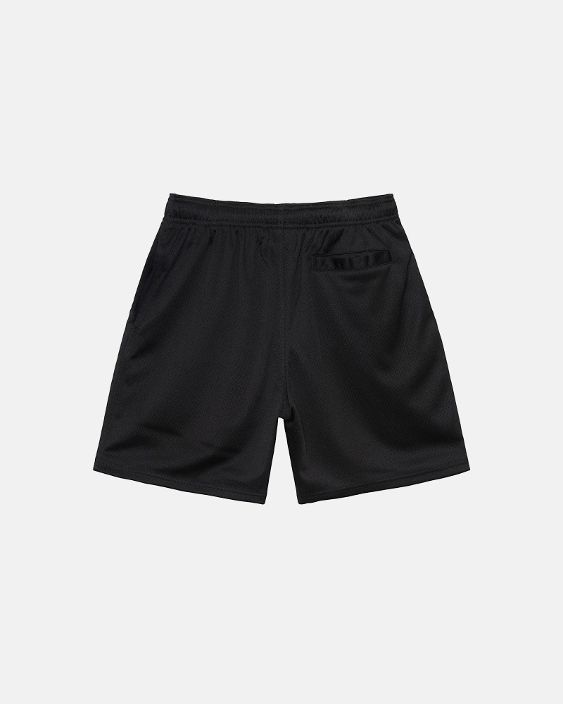 Black Stussy 4X4 Mesh Short Men's Shorts | USA000617