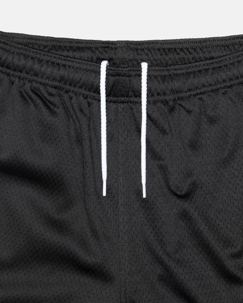 Black Stussy 4X4 Mesh Short Men's Shorts | USA000617