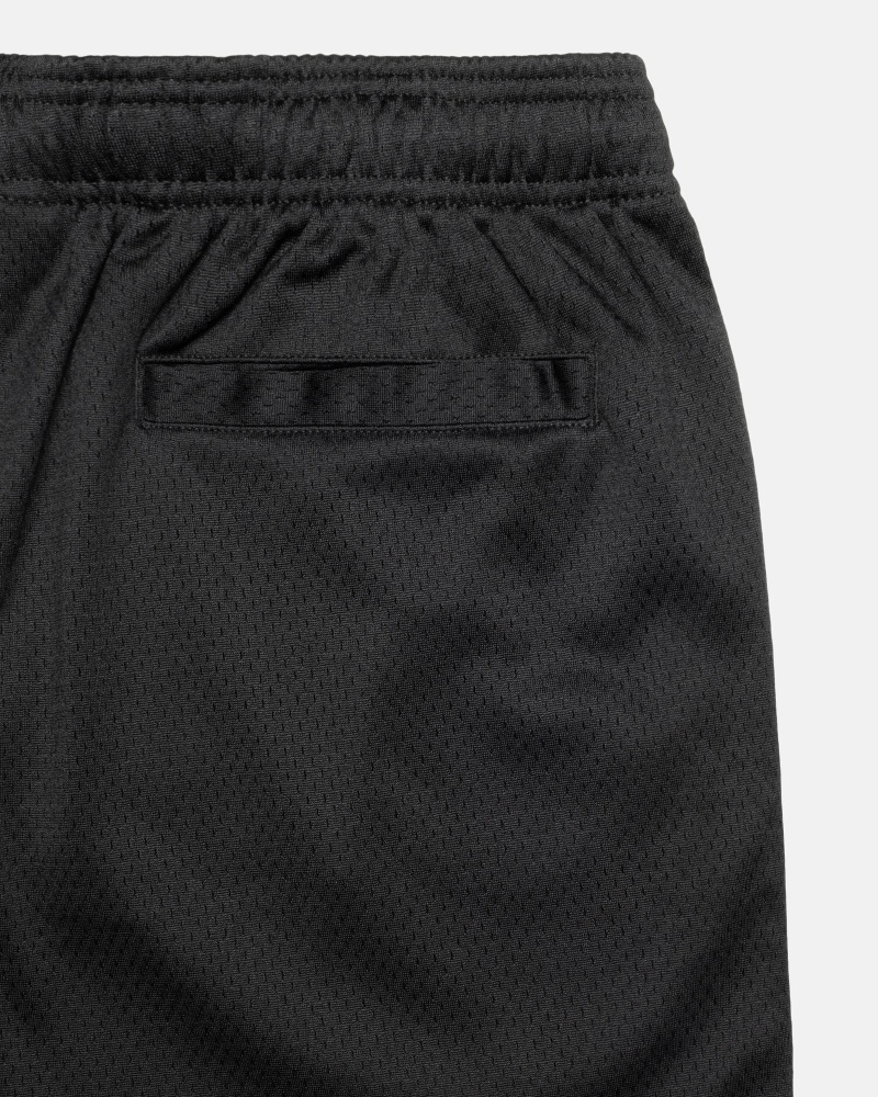 Black Stussy 4X4 Mesh Short Men's Shorts | USA000617