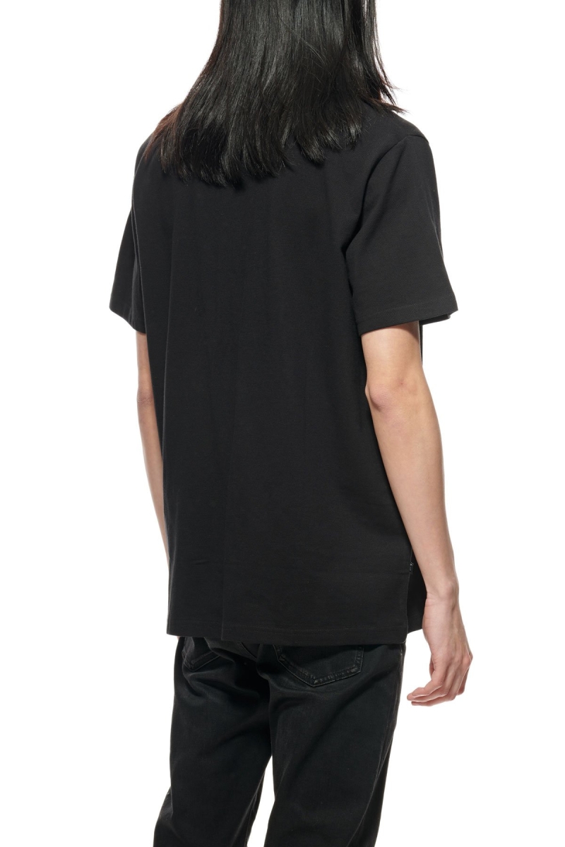 Black Stussy Authentic SS Polo Men's Shirts | USA000294