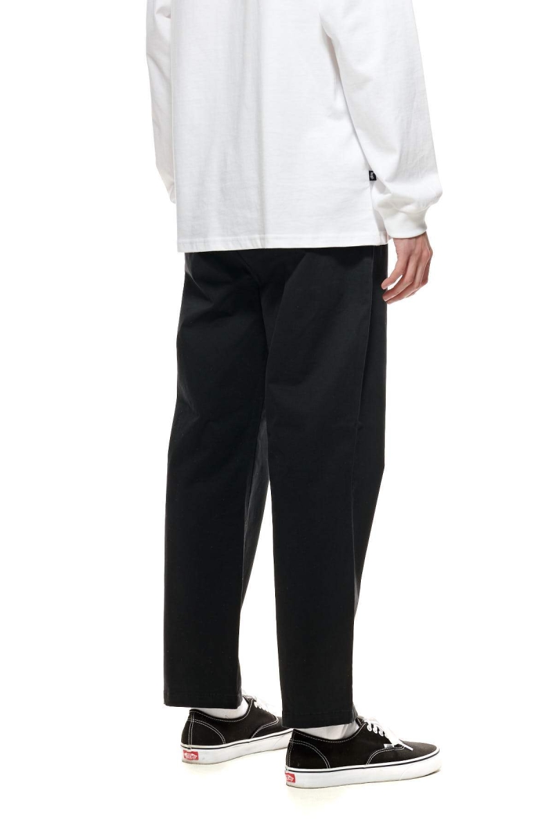 Black Stussy Basic Corp Men's Beach Pants | USA000538