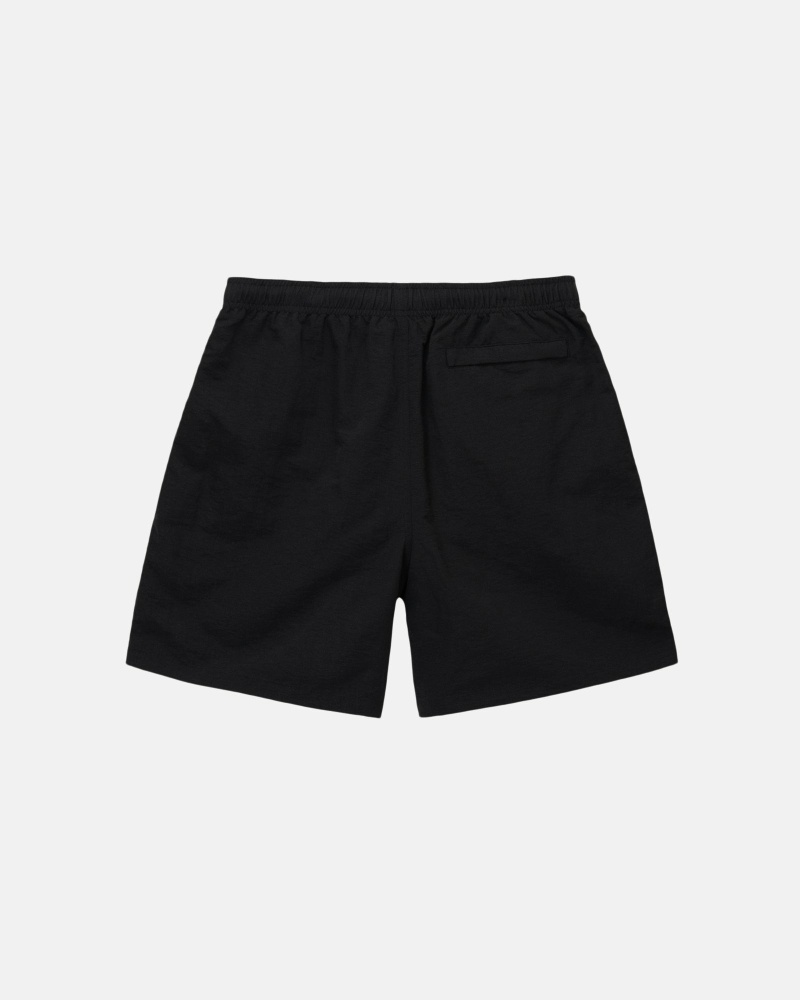 Black Stussy Big Basic Men's Shorts | USA000621