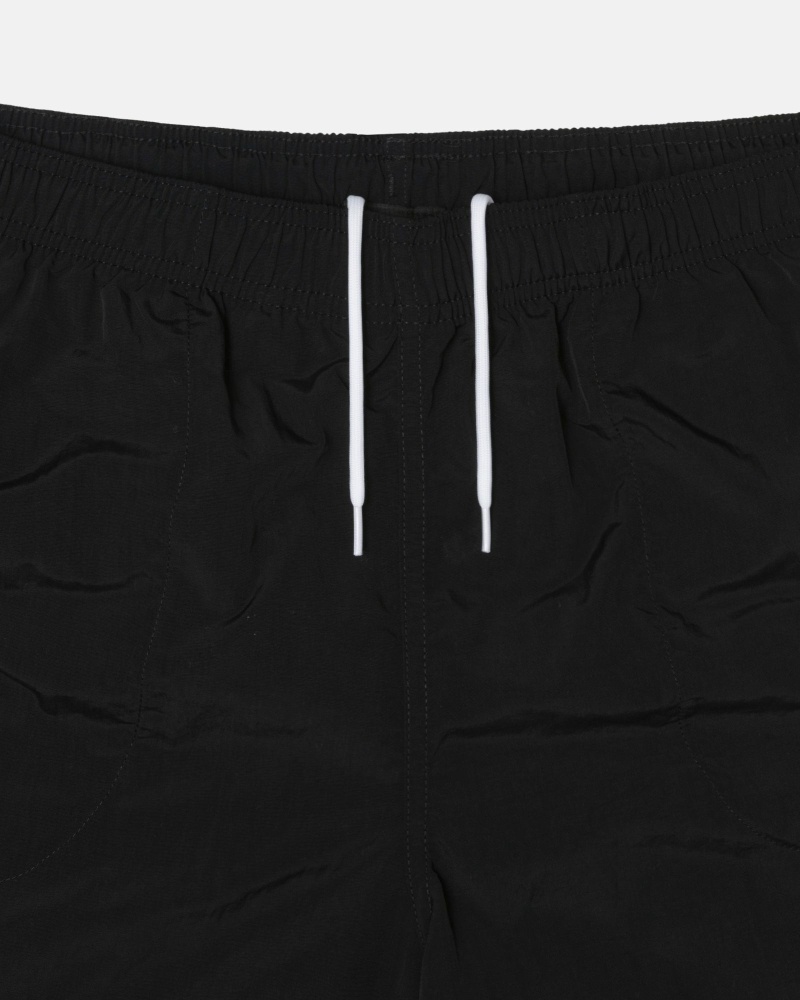 Black Stussy Big Basic Men's Shorts | USA000621