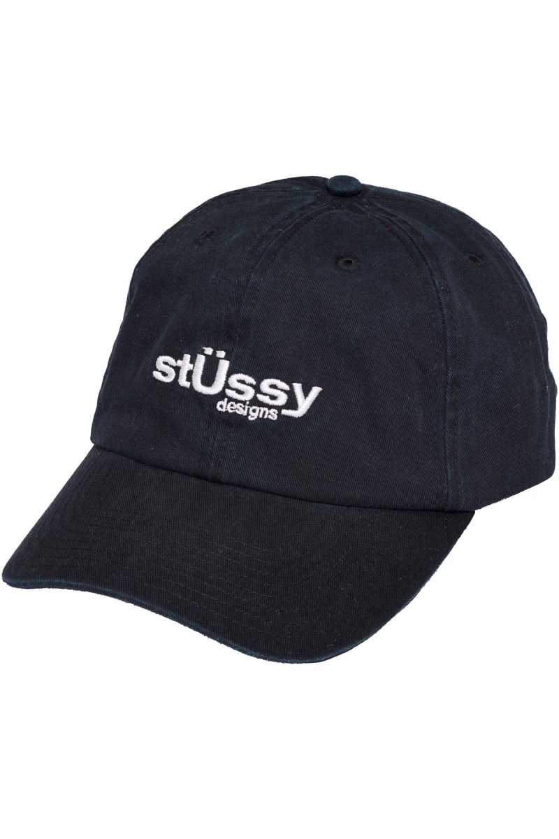 Black Stussy Big U Low Pro Men\'s Hats | USA000415