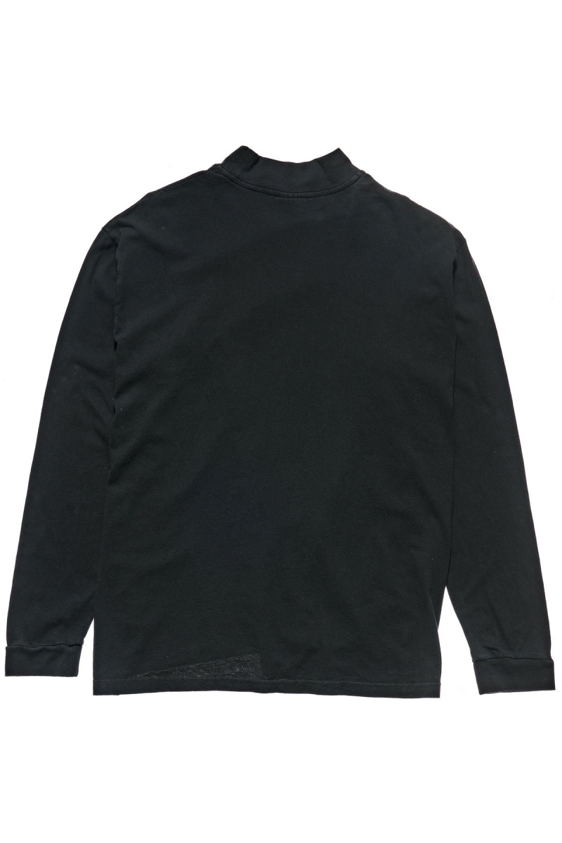 Black Stussy Circles Mock Neck LS OS Women's Sweatshirts | USA000898