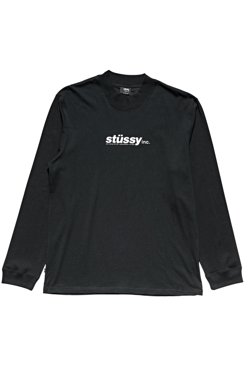 Black Stussy Cities Men\'s Sweatshirts | USA000903