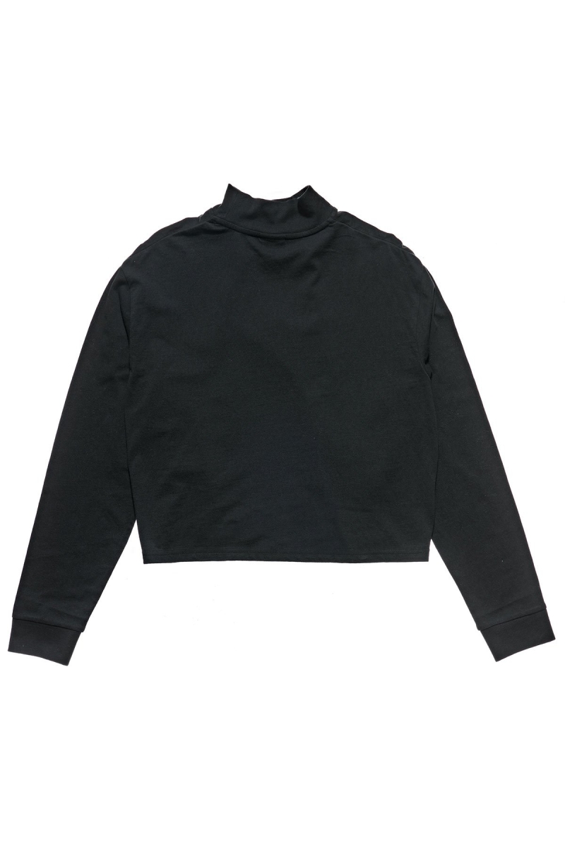 Black Stussy Design Corp. Mock Neck LS Women's Sweatshirts | USA000912