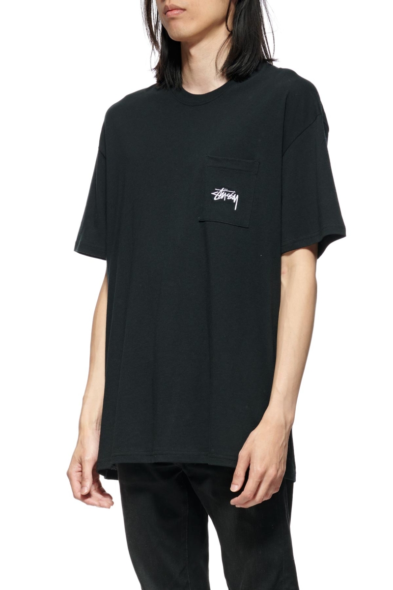 Black Stussy Design Labs SS Men's T Shirts | USA000149