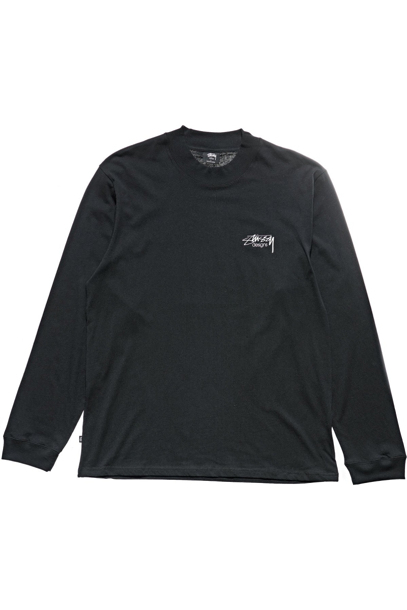 Black Stussy Design Men\'s Sweatshirts | USA000914