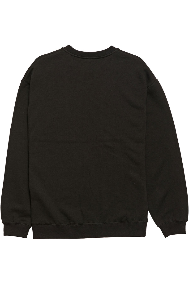 Black Stussy Graffiti Crew Men's Sweaters | USA000835