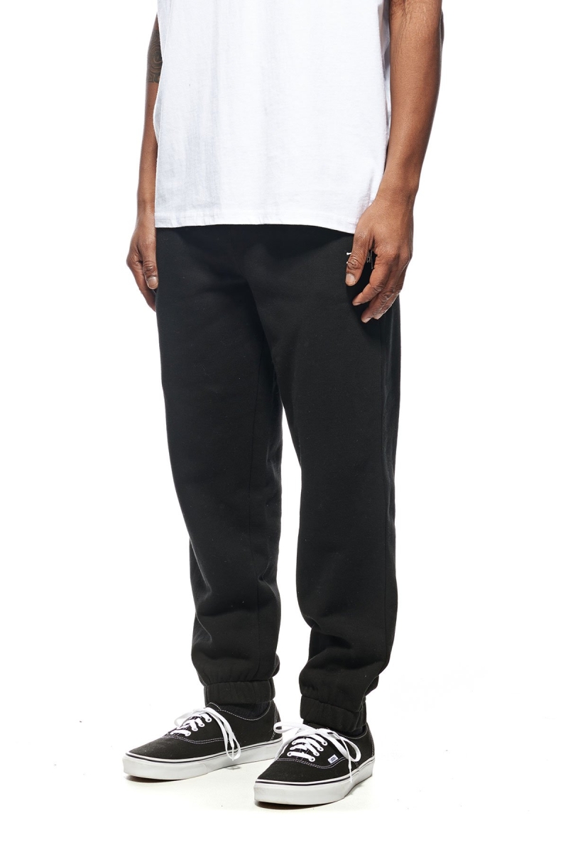 Black Stussy Graffiti Fleece Trackpant Men's Sportswear | USA000765