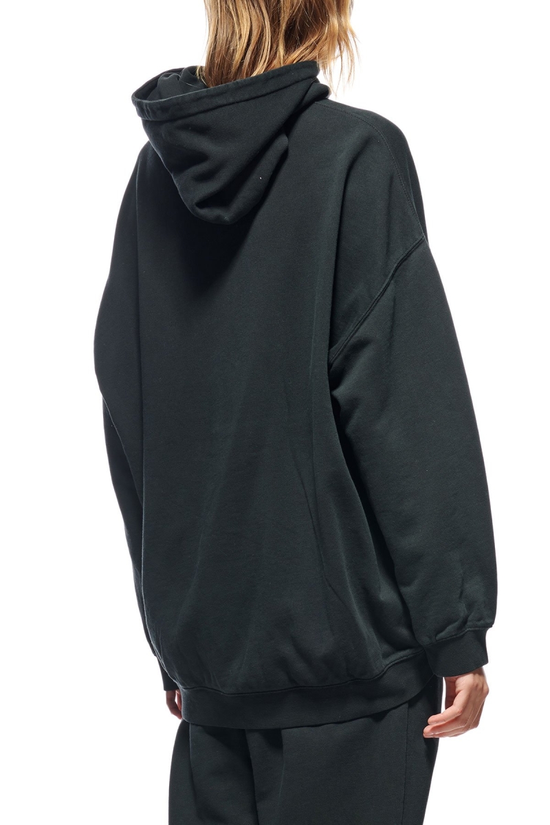 Black Stussy INT. Embroidered Hood Women's Sportswear | USA000769