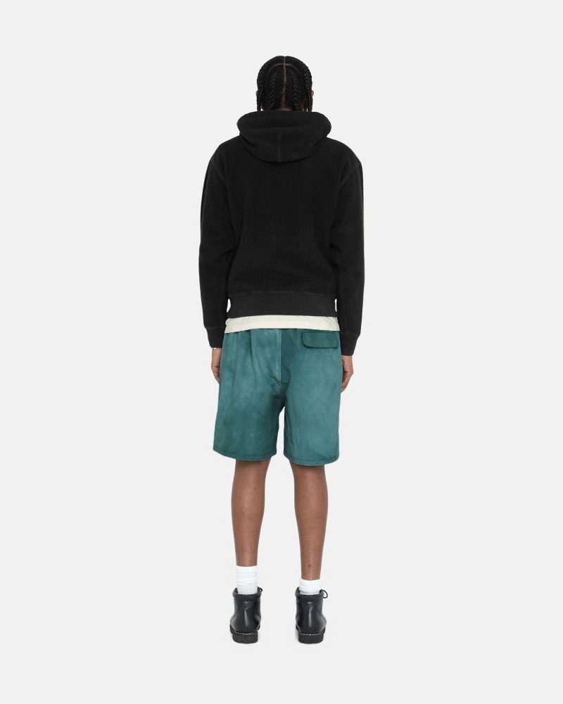 Black Stussy Inside Out Fleece Men's Hoodies | USA000045