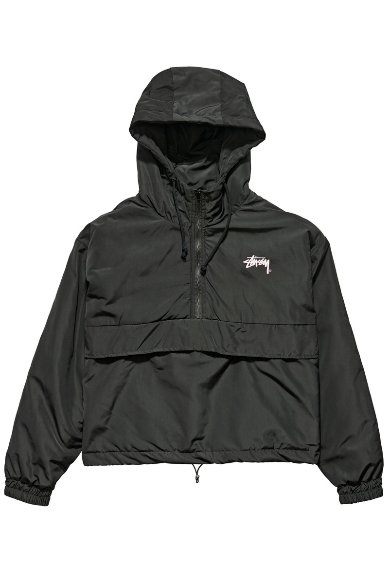 Black Stussy Kelly Windbreaker Puffa Women\'s Jackets | USA000347