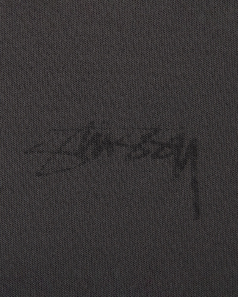 Black Stussy Lazy Men's T Shirts | USA000237