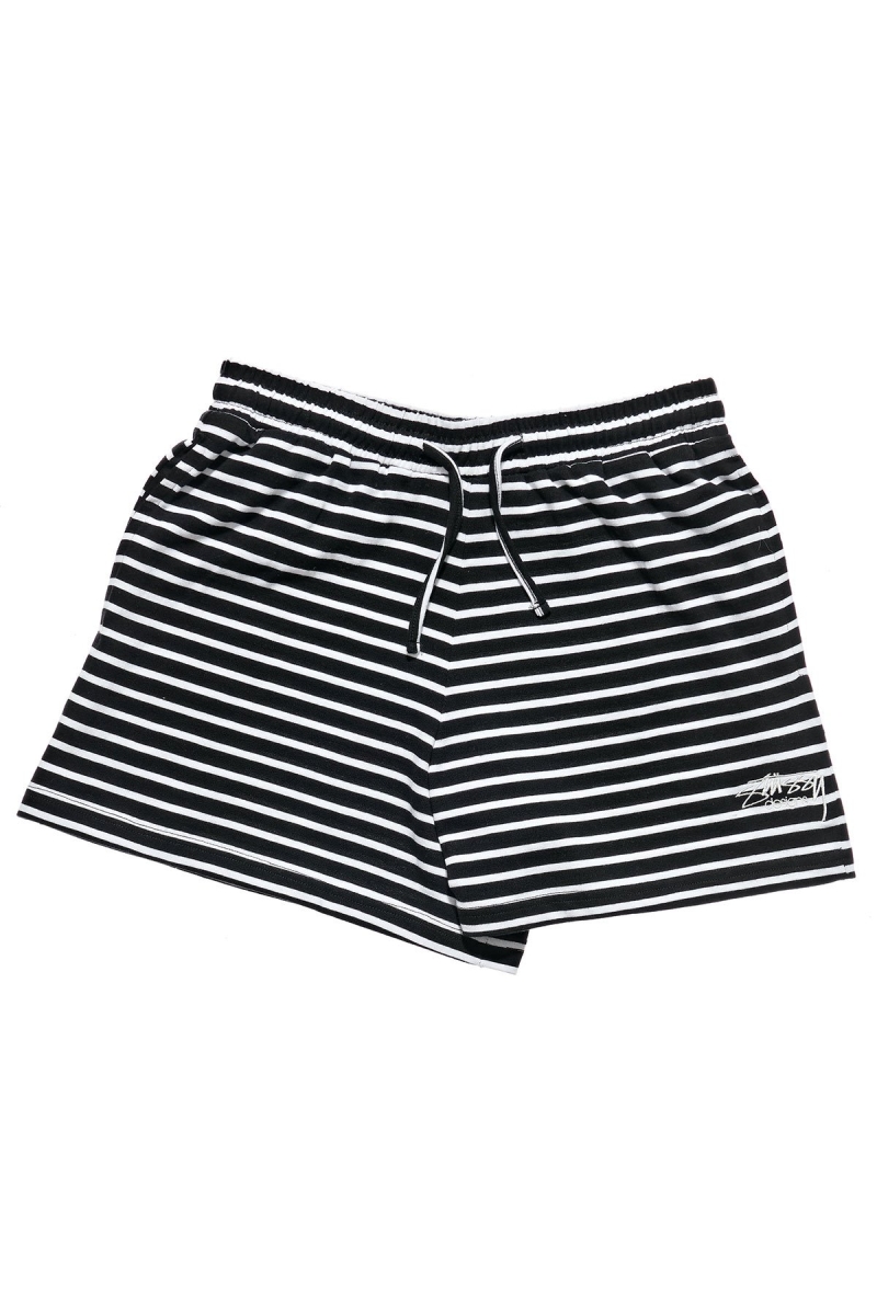 Black Stussy Linley High Wasted Short Women\'s Shorts | USA000649