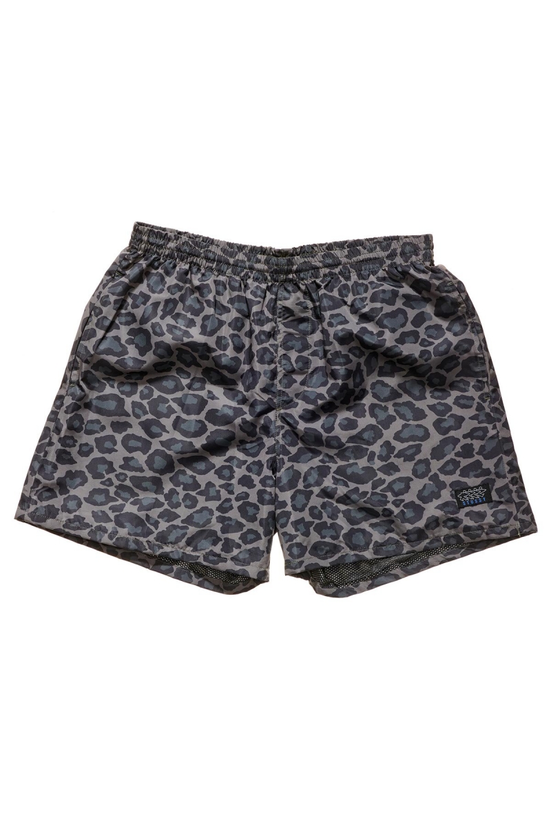 Black Stussy Nylon Big Beach Men\'s Shorts | USA000653