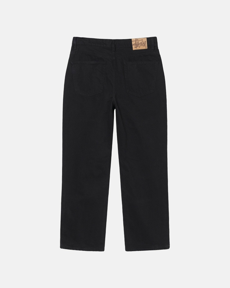 Black Stussy Overdyed Classic Men's Jeans | USA000523