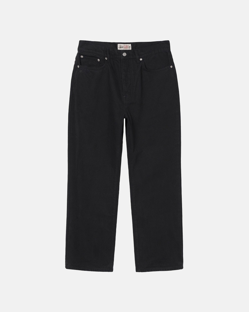 Black Stussy Overdyed Classic Men\'s Jeans | USA000523