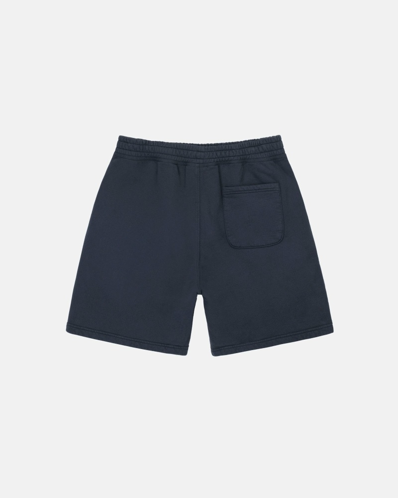 Black Stussy Overdyed Stock Logo Men's Shorts | USA000655