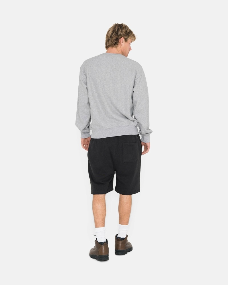 Black Stussy Overdyed Stock Logo Men's Shorts | USA000659