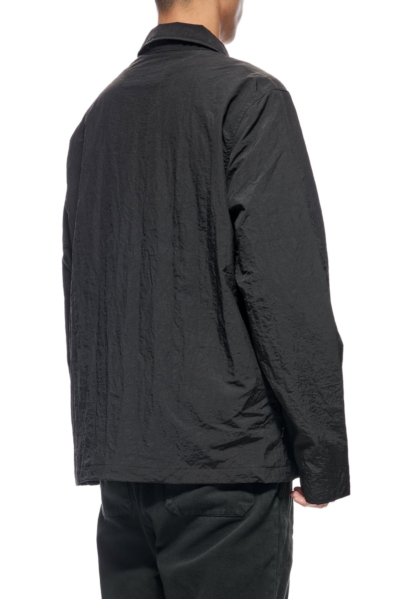 Black Stussy Sid Taslon Men's Jackets | USA000360