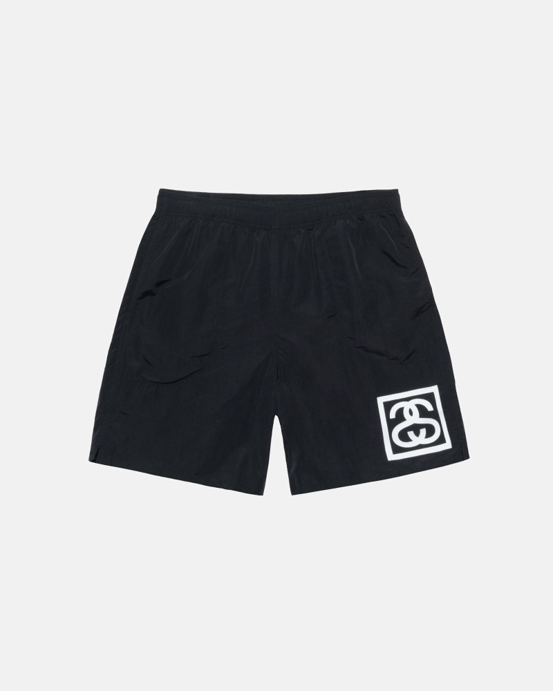 Black Stussy Ss-Link Men\'s Shorts | USA000683