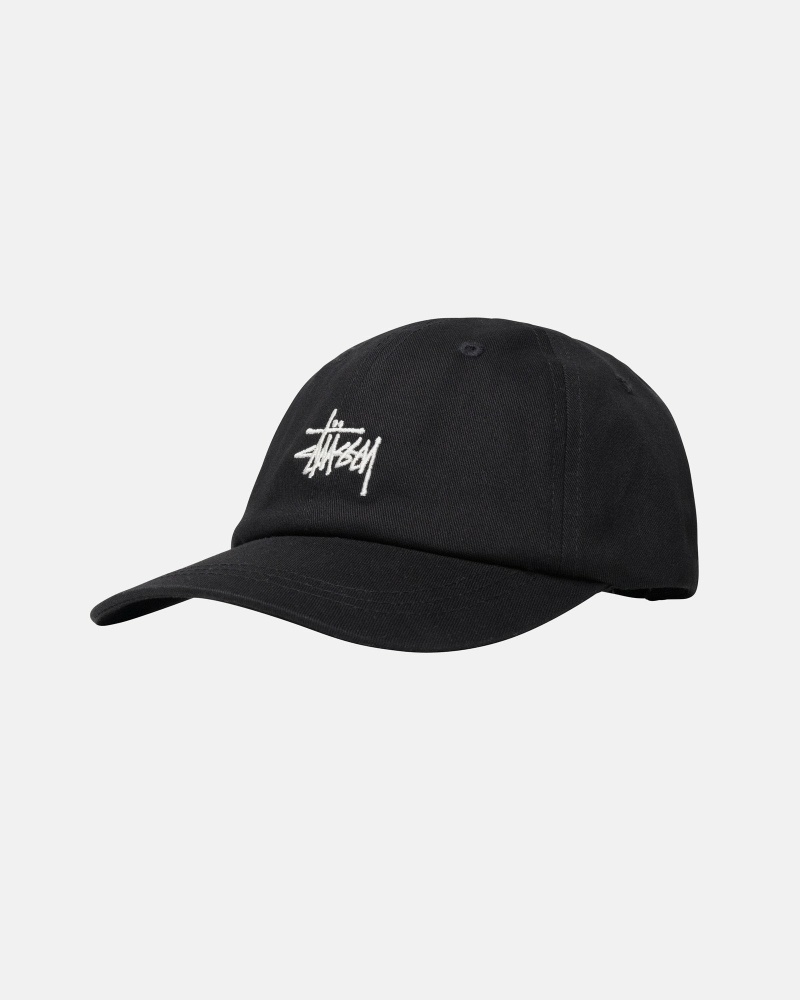 Black Stussy Stock Low Pro Men's Caps | USA000491