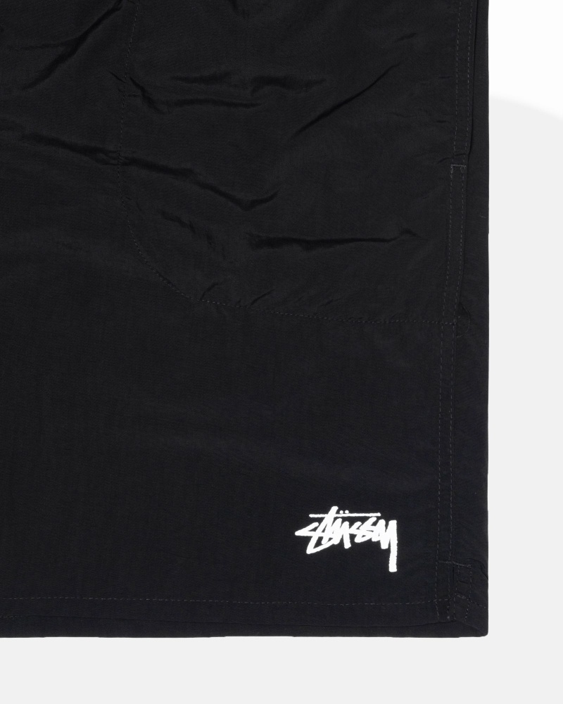 Black Stussy Stock Men's Shorts | USA000693