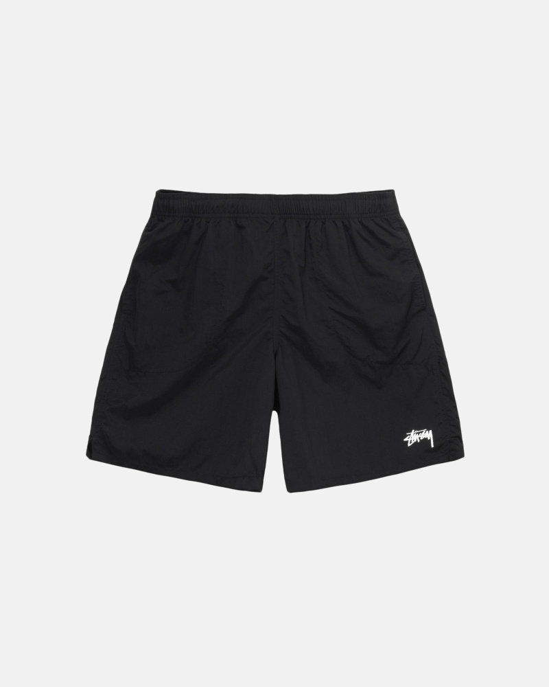 Black Stussy Stock Men\'s Shorts | USA000693