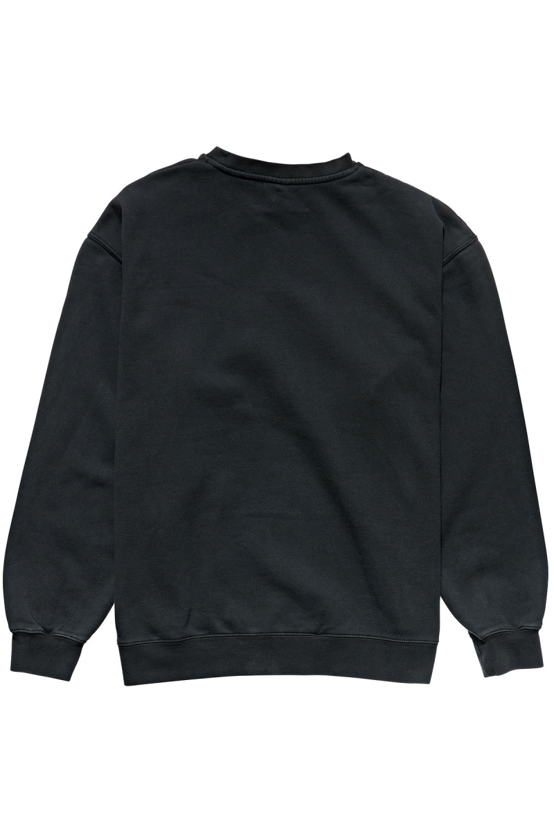 Black Stussy Stock Shadow Crew Men's Sweaters | USA000852