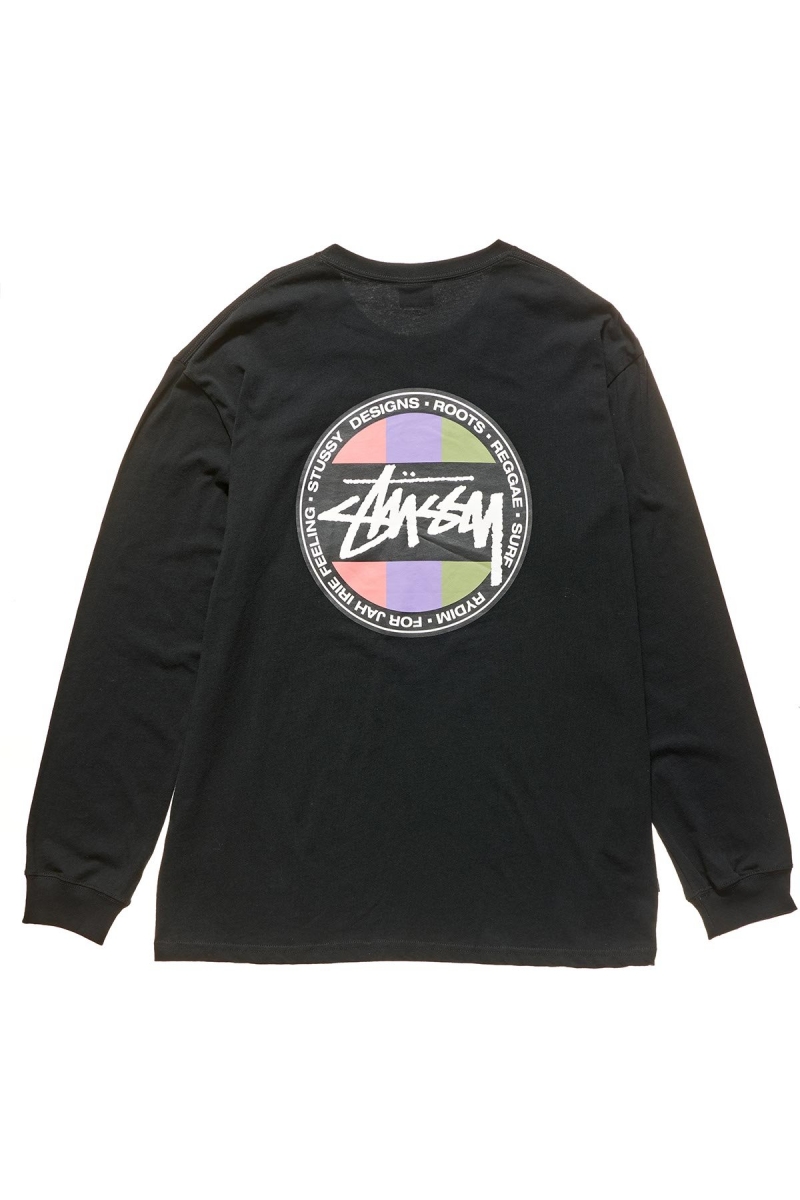 Black Stussy Surf Dot Pocket Tee Men's Sweatshirts | USA000957