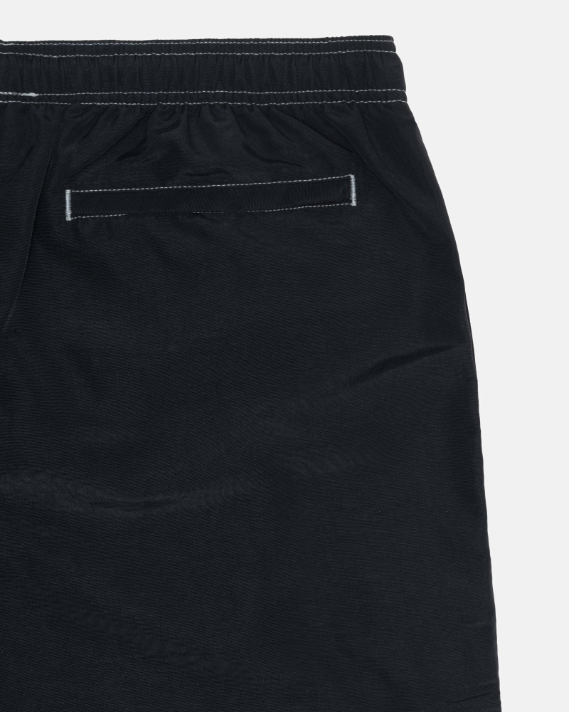 Black Stussy Surfman Patch Men's Shorts | USA000704