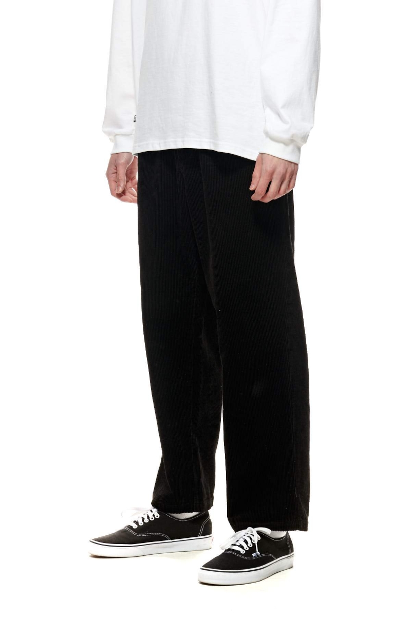 Black Stussy Taylor Cord Men's Pants | USA000601