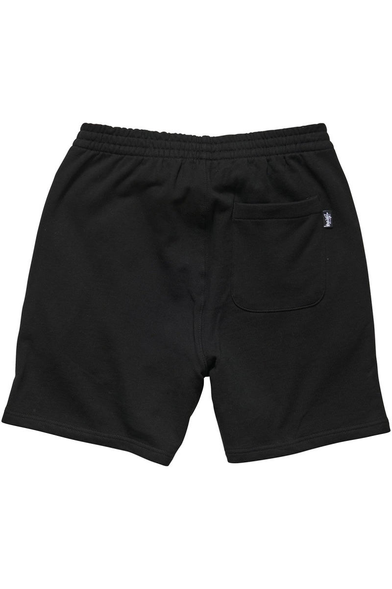 Black Stussy Text Fleece Short Men's Sportswear | USA000791