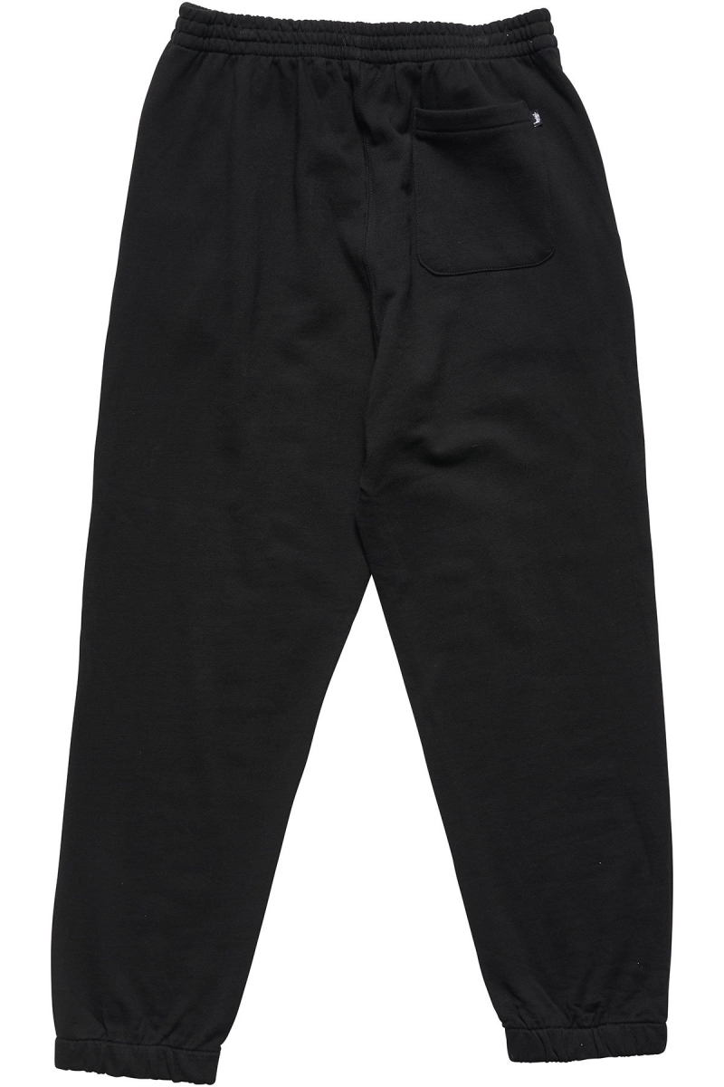 Black Stussy Text Fleece Trackpant Men's Sportswear | USA000794