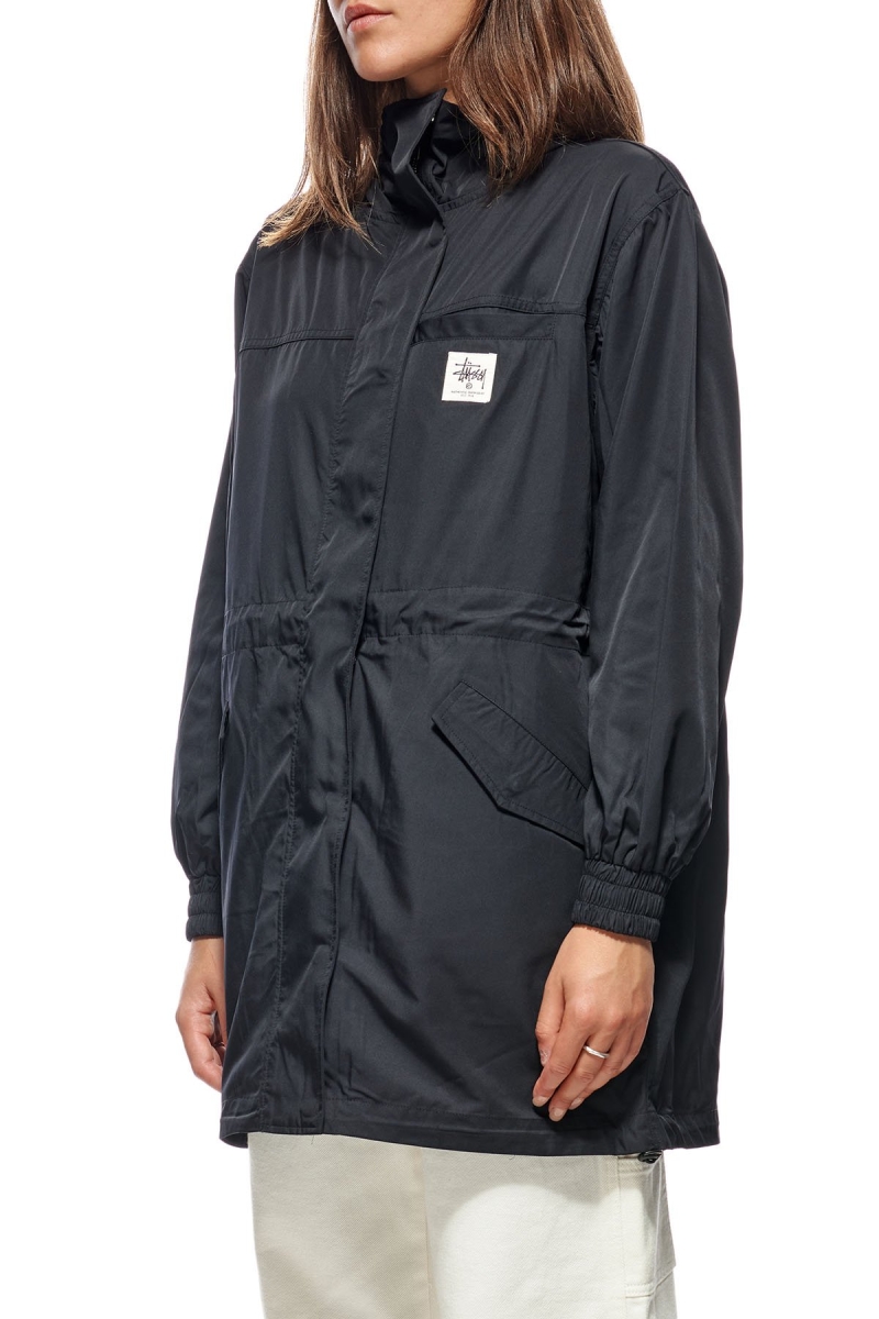 Black Stussy Workgear Coat Women's Jackets | USA000365