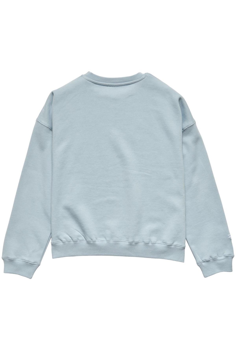 Blue Stussy Alcott OS Crew Women's Sweaters | USA000811