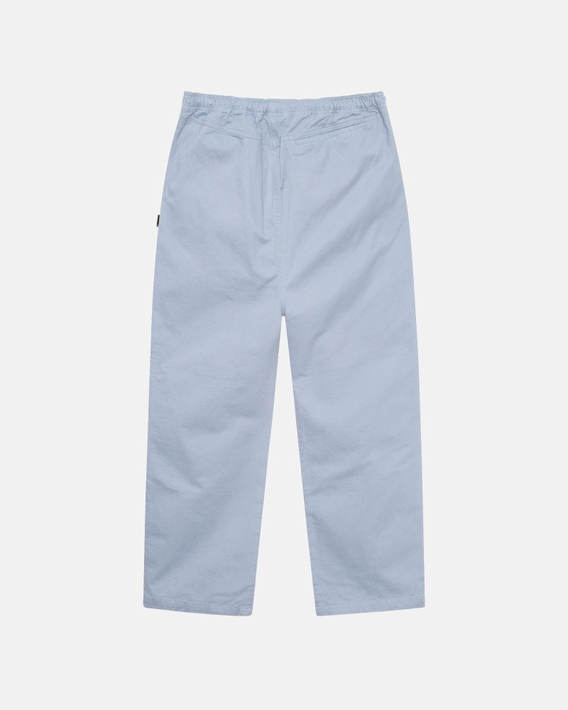 Blue Stussy Brushed Men's Beach Pants | USA000540