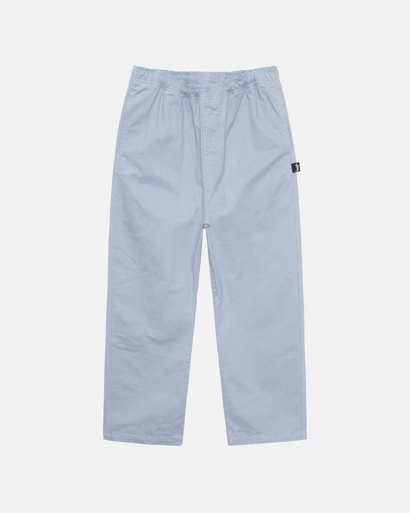 Blue Stussy Brushed Men\'s Beach Pants | USA000540