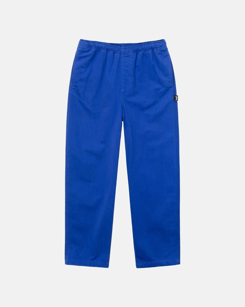 Blue Stussy Brushed Men\'s Beach Pants | USA000547