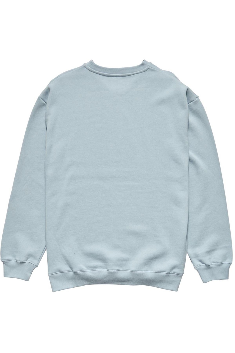 Blue Stussy Copyright Crown Crew Men's Sweaters | USA000829