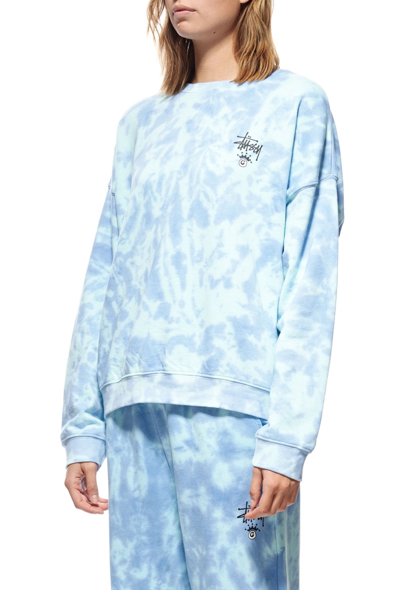 Blue Stussy Copyright TD BF Crew Women's Sportswear | USA000755