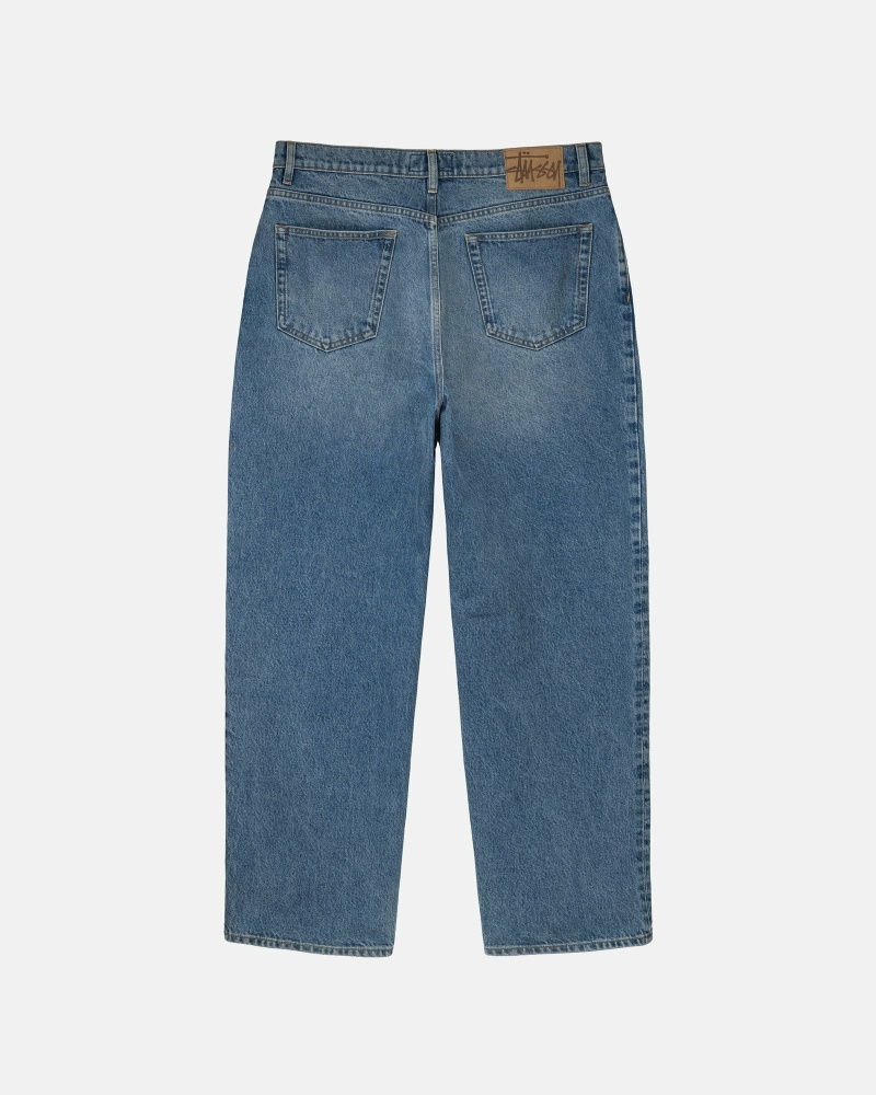 Blue Stussy Denim Big O Men's Jeans | USA000518